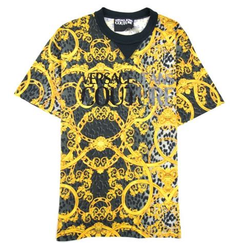 versace jeans chain teeth print t shirt|Chain Couture T.